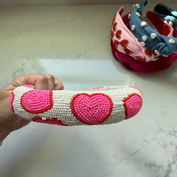 Set of 8 Valentine Headbands Twine and Love Saints Conversation Hearts Jeweled - Picture 6 of 16